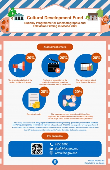 Subsidy Programme for Cinematographic and Television Filming in Macao 2025 (6)