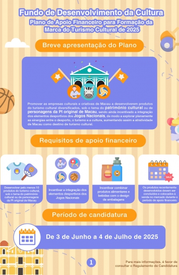 Infografia do Plano de Apoio Financeiro para Formação da Marca do Turismo Cultural de 2025 (1)