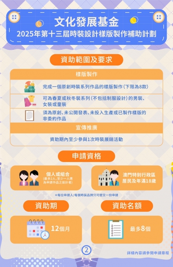 2025年第十三屆時裝設計樣版製作補助計劃圖文包 2
