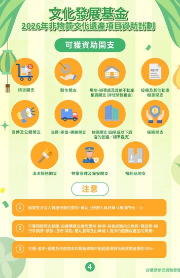 2026年非物質文化遺產項目資助計劃圖文包 4