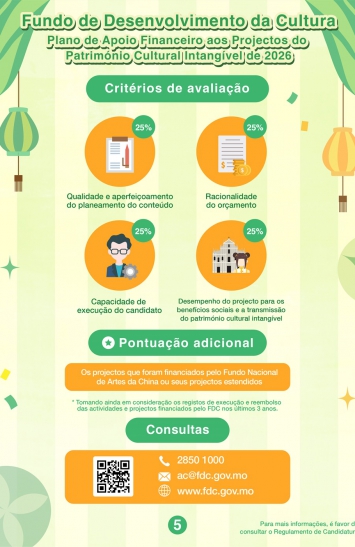 Infografia do Plano de Apoio Financeiro aos Projectos do Património Cultural Intangível de 2026 (5)