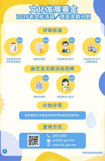 2026年文化活动／项目资助计划图文包 5