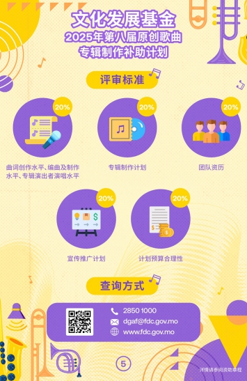 2025年第八届原创歌曲专辑制作补助计划图文包 5