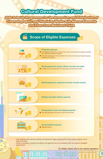 2026 Subsidy Programme for the Promotion and Distribution of Cinematographic and Television Works with Macao Elements and Films from Mainland China (5)