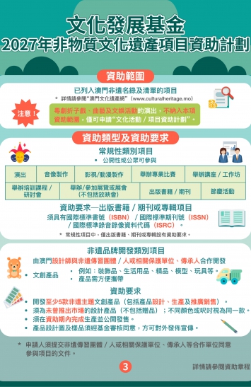 2027年非物質文化遺產項目資助計劃圖文包 3