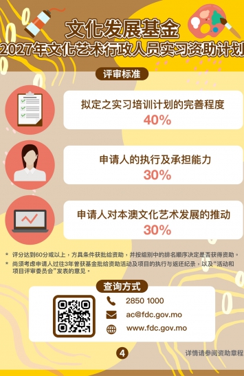 2027年文化艺术行政人员实习资助计划图文包 4