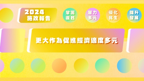 2024年施政動畫二：更大作為促進經濟適度多元