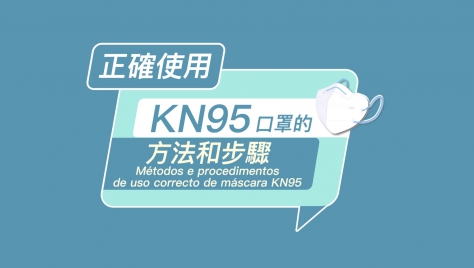 Métodos e procedimentos de uso correcto de máscara KN95